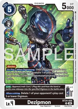 Dezipmon — BT-24: BOOSTER TIME STRANGER #BT24-056 · Digimon