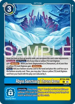 Abyss Sanctuary: Throne Room 「BT24-090」「EN」