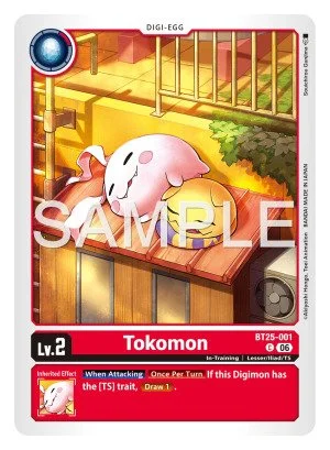 Tokomon 「BT25-001」「EN」