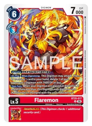 Flaremon 「BT25-017」「EN」
