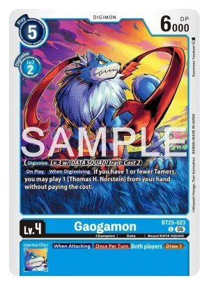 Gaogamon 「BT25-023」「EN」