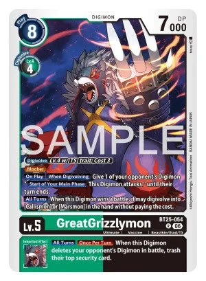 GreatGrizzlymon 「BT25-054」「EN」