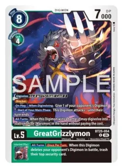 GreatGrizzlymon — BT-25: BOOSTER DUAL REVOLUTION #BT25-054 · Digimon