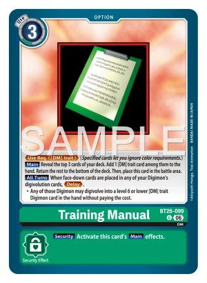 Training Manual 「BT26-099」「EN」