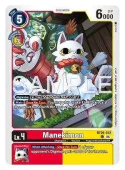 Manekimon — BT-26: BOOSTER TIMELESS BONDS #BT26-012 · Digimon