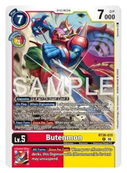 Butenmon — BT-26: BOOSTER TIMELESS BONDS #BT26-015 · Digimon