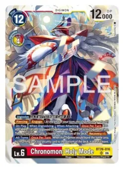 Chronomon: Holy Mode — BT-26: BOOSTER TIMELESS BONDS #BT26-016 · Digimon