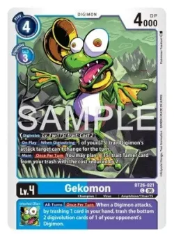 Gekomon — BT-26: BOOSTER TIMELESS BONDS #BT26-021 · Digimon
