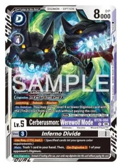 Cerberusmon: Werewolf Mode — BT-26: BOOSTER TIMELESS BONDS #BT26-056 · Digimon