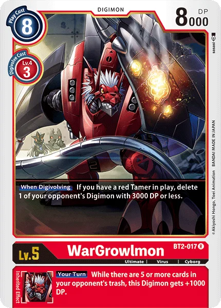 WarGrowlmon 「BT2-017」「EN」
