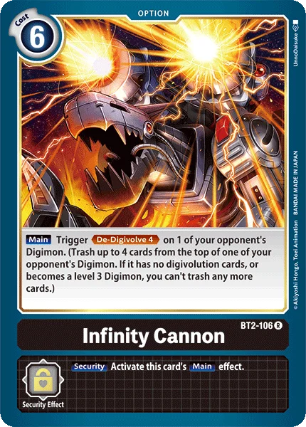 Infinity Cannon 「BT2-106」「EN」