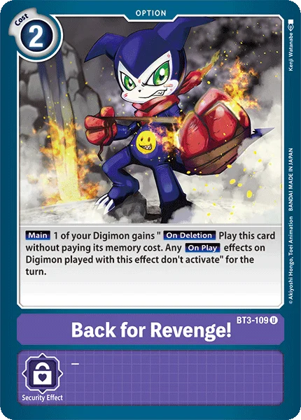 Back for Revenge! 「BT3-109」「EN」