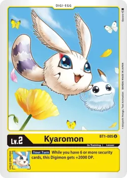 Kyaromon — BT-01: Booster New Evolution #BT1-005 · Digimon