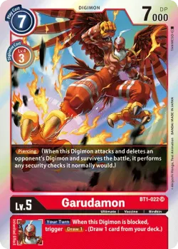Garudamon — BT-01: Booster New Evolution #BT1-022 · Digimon
