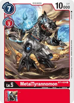 MetalTyrannomon — BT-01: Booster New Evolution #BT1-024 · Digimon