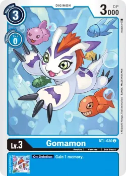 Gomamon — BT-01: Booster New Evolution #BT1-030 · Digimon