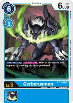 Cerberusmon — BT-01: Booster New Evolution #BT1-039 · Digimon