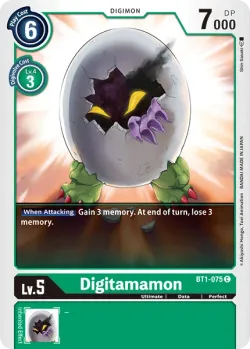 Digitamamon 「BT1-075」「EN」
