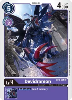 Devidramon 「BT3-081」「EN」