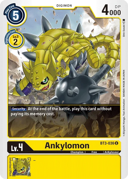 Ankylomon 「BT3-036」「EN」