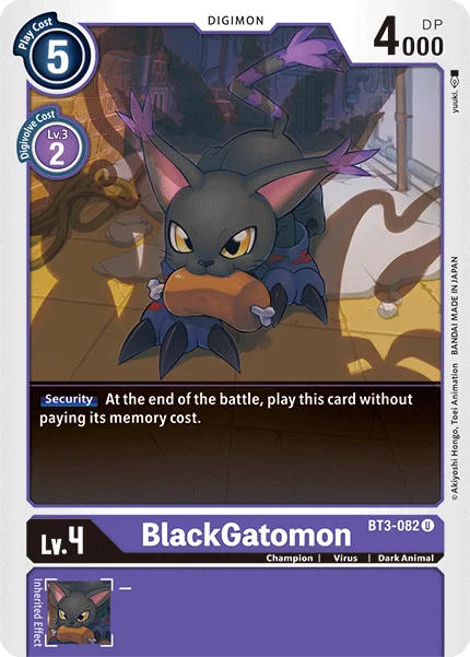 BlackGatomon 「BT3-082」「EN」