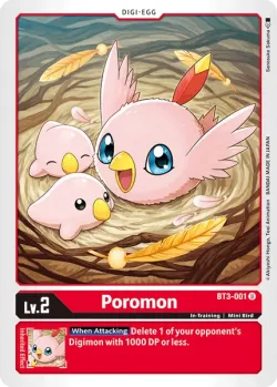 Poromon — BT01-03: Release Special Booster Ver.1.5 #BT3-001 · Digimon