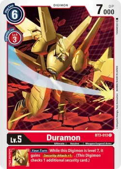 Duramon — BT01-03: Release Special Booster Ver.1.5 #BT3-013 · Digimon