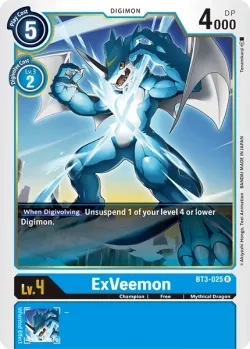 ExVeemon — Winner Pack Double Diamond #BT3-025 · Digimon