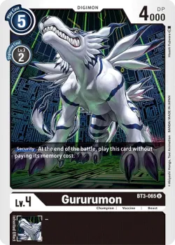 Gururumon 「BT3-065」「EN」