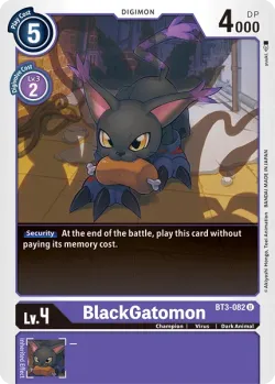 BlackGatomon 「BT3-082」「EN」