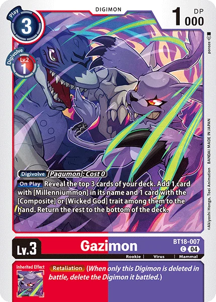 Gazimon 「BT18-007」「EN」