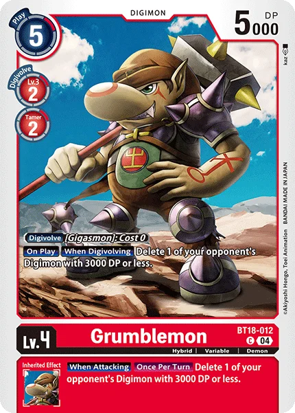 Grumblemon 「BT18-012」「EN」