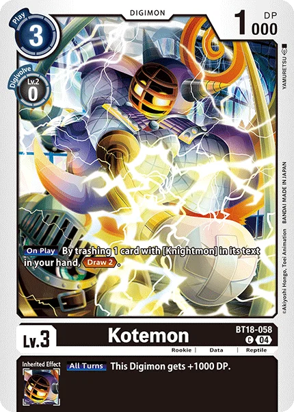 Kotemon 「BT18-058」「EN」
