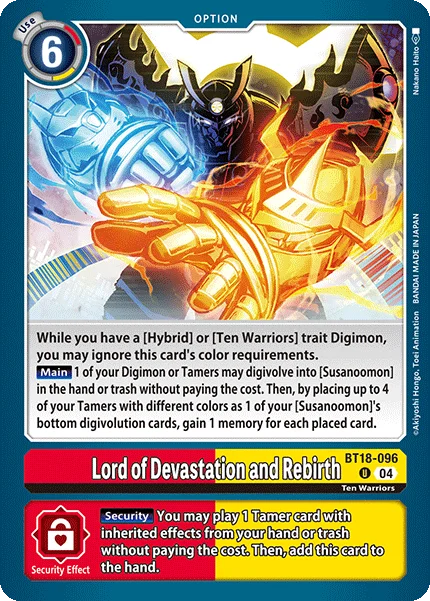 Lord of Devastation and Rebirth 「BT18-096」「EN」