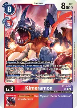 Kimeramon — Special Booster Ver.2.0 Celebration Event Pack #BT18-015 · Digimon