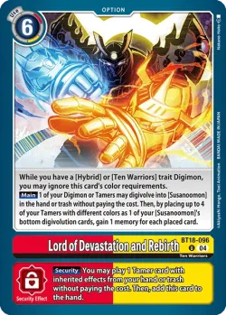 Lord of Devastation and Rebirth 「BT18-096」「EN」