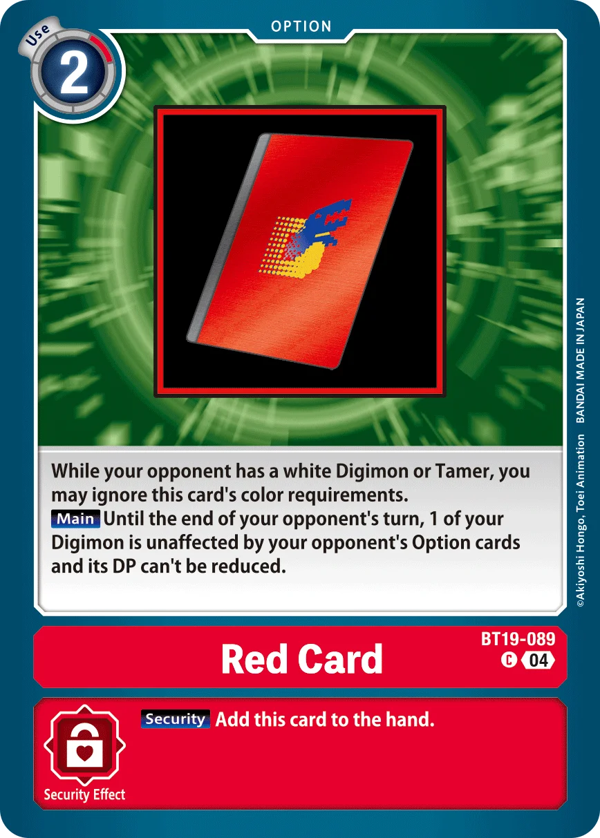 Red Card 「BT19-089」「EN」