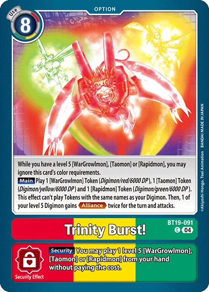 Trinity Burst! 「BT19-091」「EN」