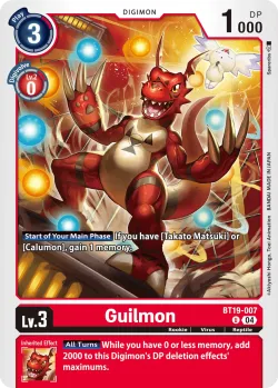 Guilmon — Special Booster Ver.2.5 Celebration Event Pack #BT19-007 · Digimon