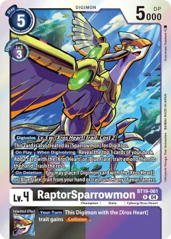 RaptorSparrowmon 「BT19-061」「EN」