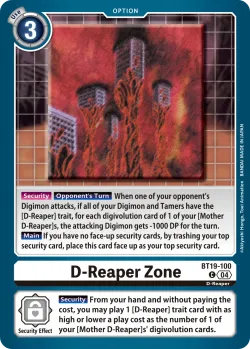 D-Reaper Zone 「BT19-100」「EN」