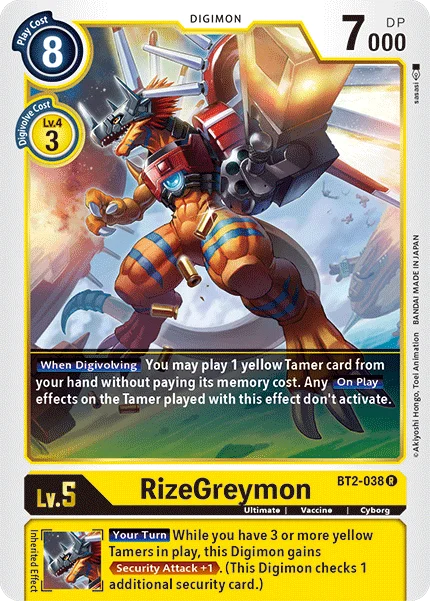 RizeGreymon 「BT2-038」「EN」