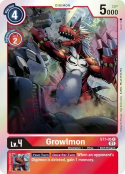 Growlmon — DC-1 2022 Japanese #ST7-05 · Digimon