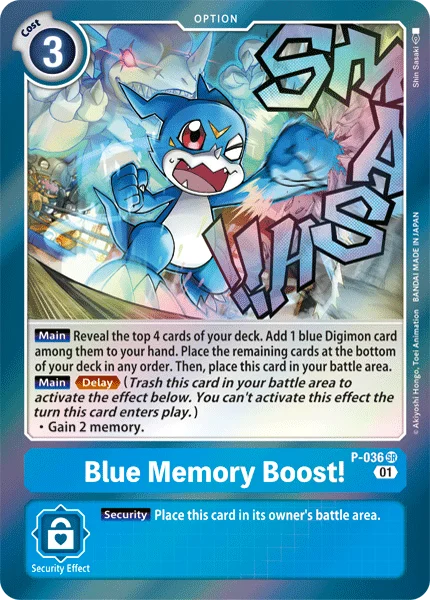 Blue Memory Boost! 「P-036」「EN」