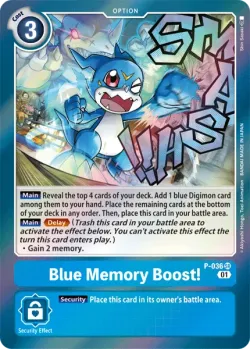Blue Memory Boost! 「P-036」「EN」