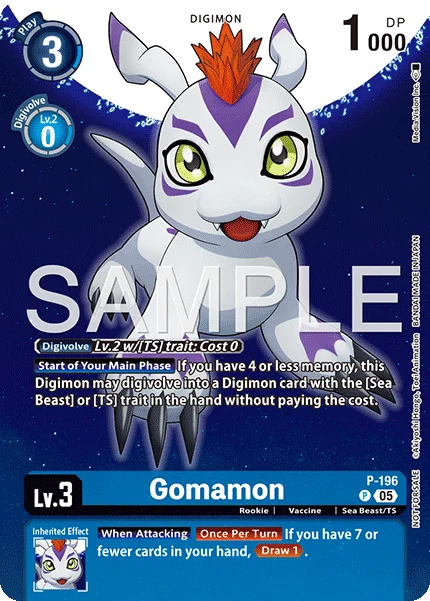 Gomamon 「P-196」「EN」