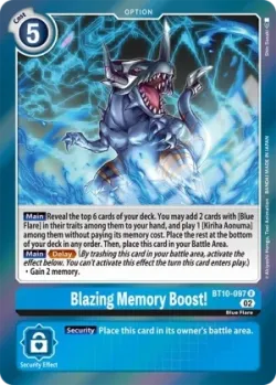 Blazing Memory Boost! 「BT10-097」「EN」