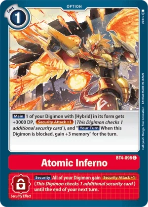 Atomic Inferno 「BT4-098」「EN」