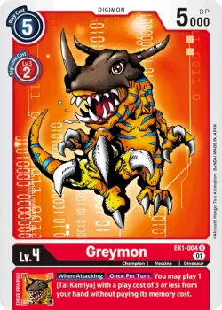 Greymon — EX-01: Theme Booster Classic Collection #EX1-004 · Digimon