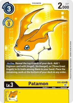 Patamon 「EX1-024」「EN」